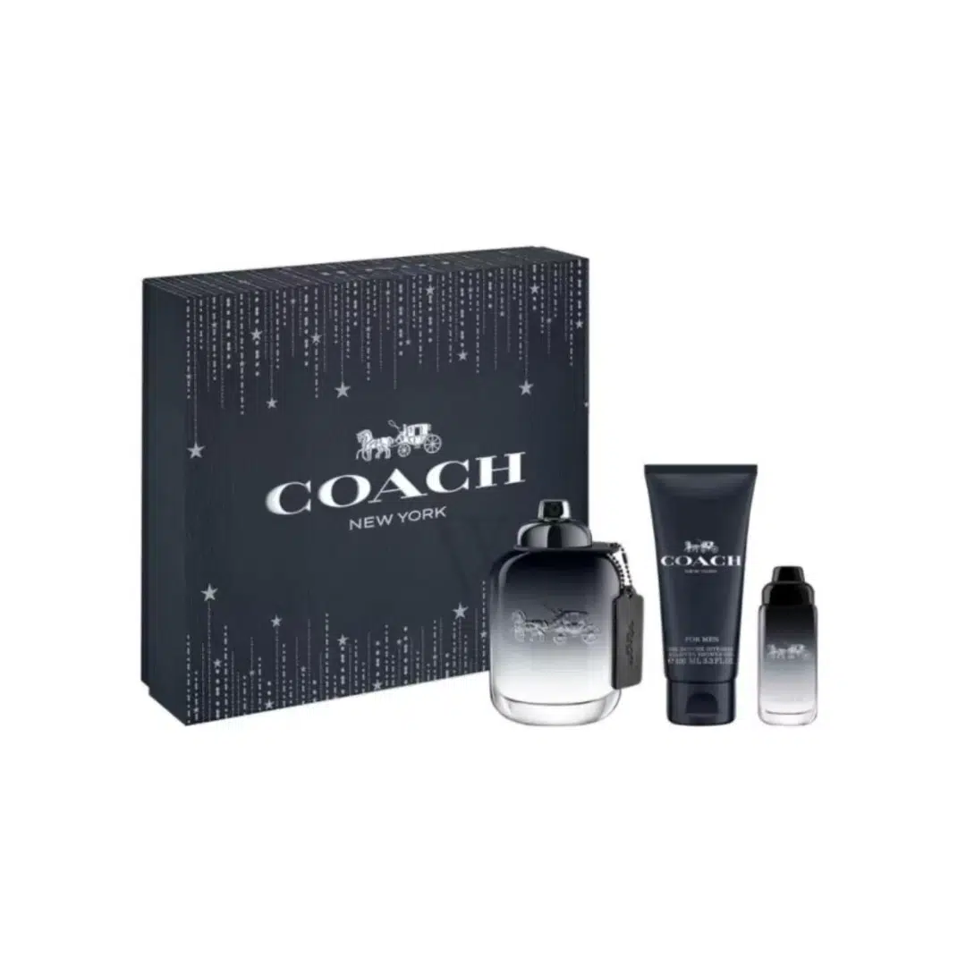 COACH NEW YORK BY COACH 100ML EDT 3 PIECE GIFT SET FOR MEN
